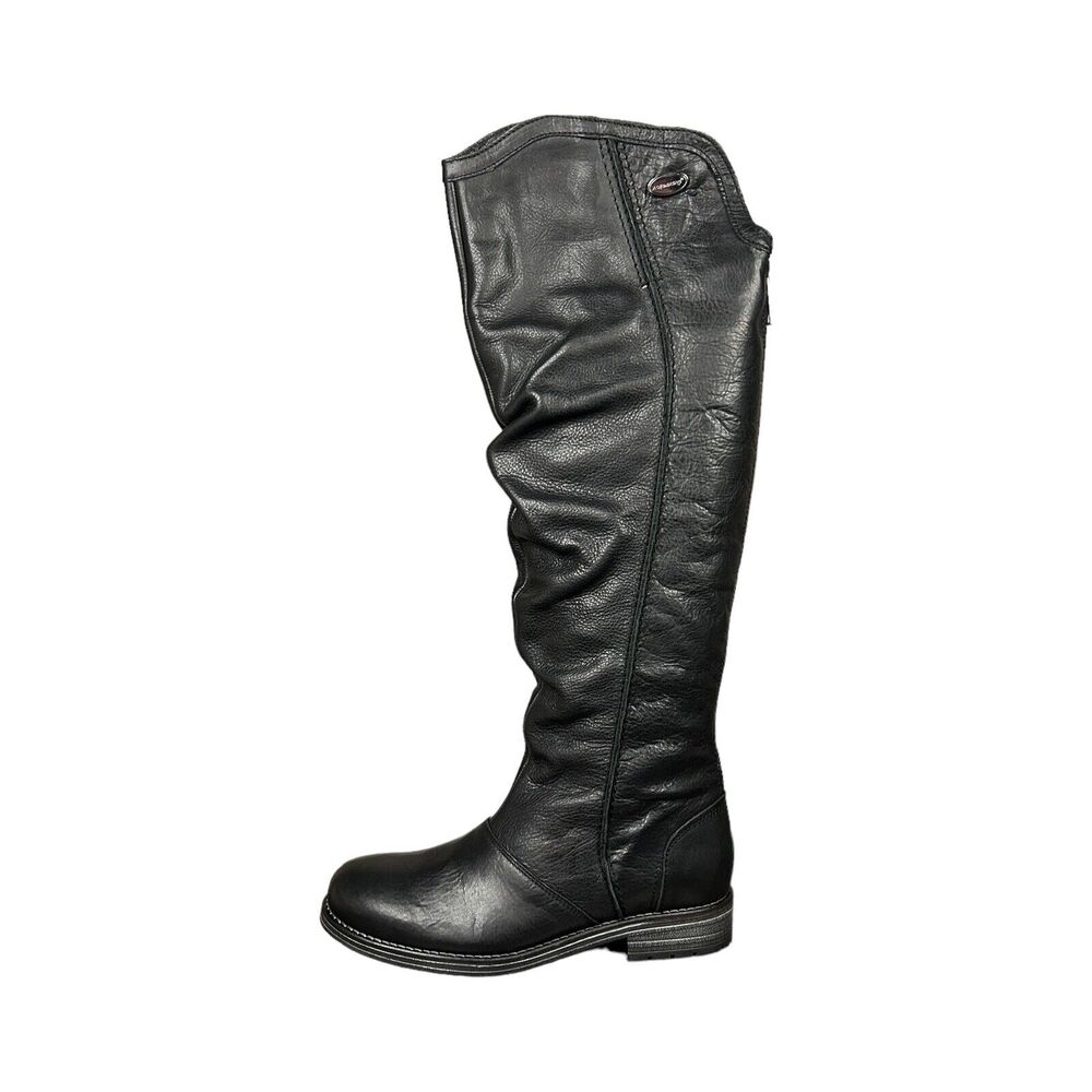 Bos & Co Womens US 6.5 EU 37 Knee High Waterproof Black Leather Riding Boot NEW